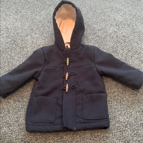 Toddler Navy Blue Pea Coat - Picture 1 of 4